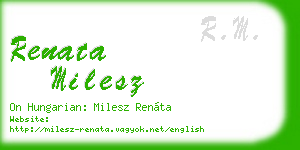 renata milesz business card